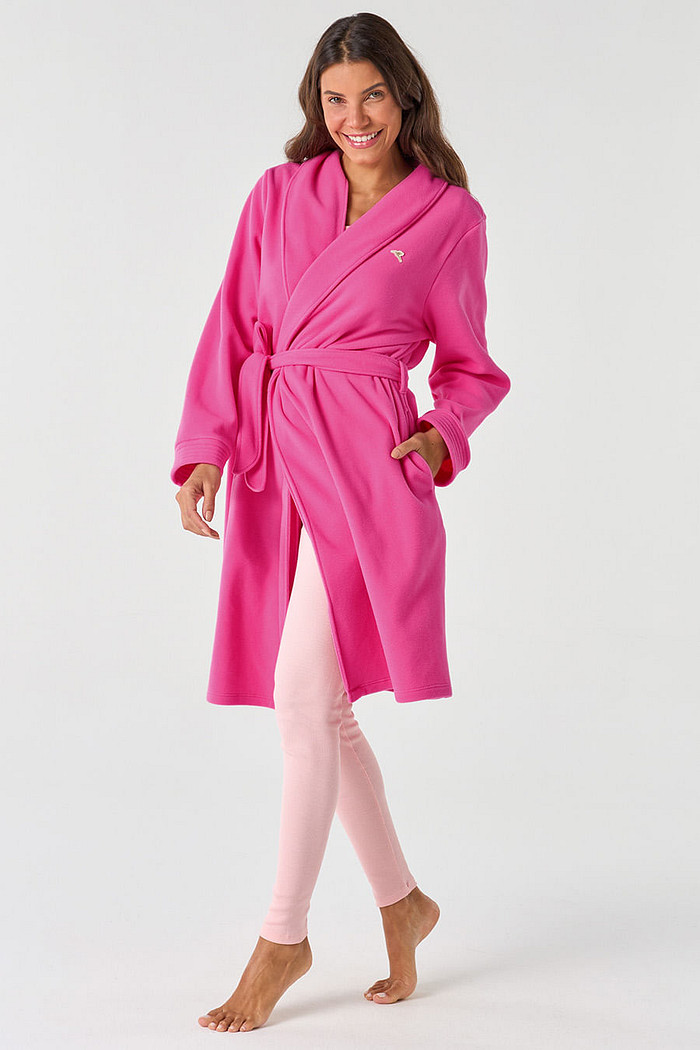 ROBE FEMININO DE SOFT MÉDIO - ROSA ESCURO