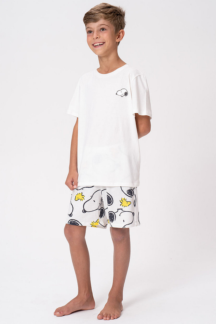 PIJAMA DE ALGODÃO JUVENIL MENINO - SNOOPY'S DAY