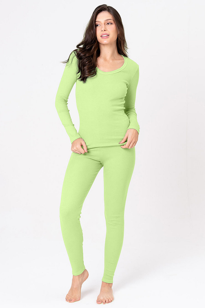 PIJAMA FEMININO DE RIBANA LONGO - CLÁSSICOS CANELADOS