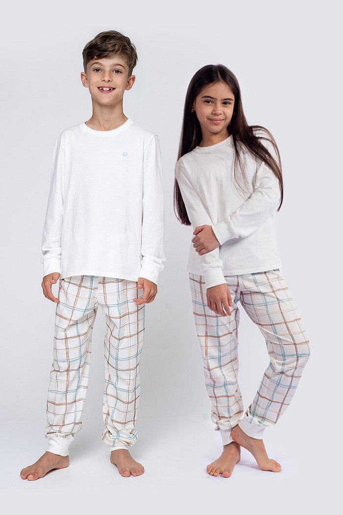 PIJAMA LONGO JUVENIL UNISSEX XADREZ