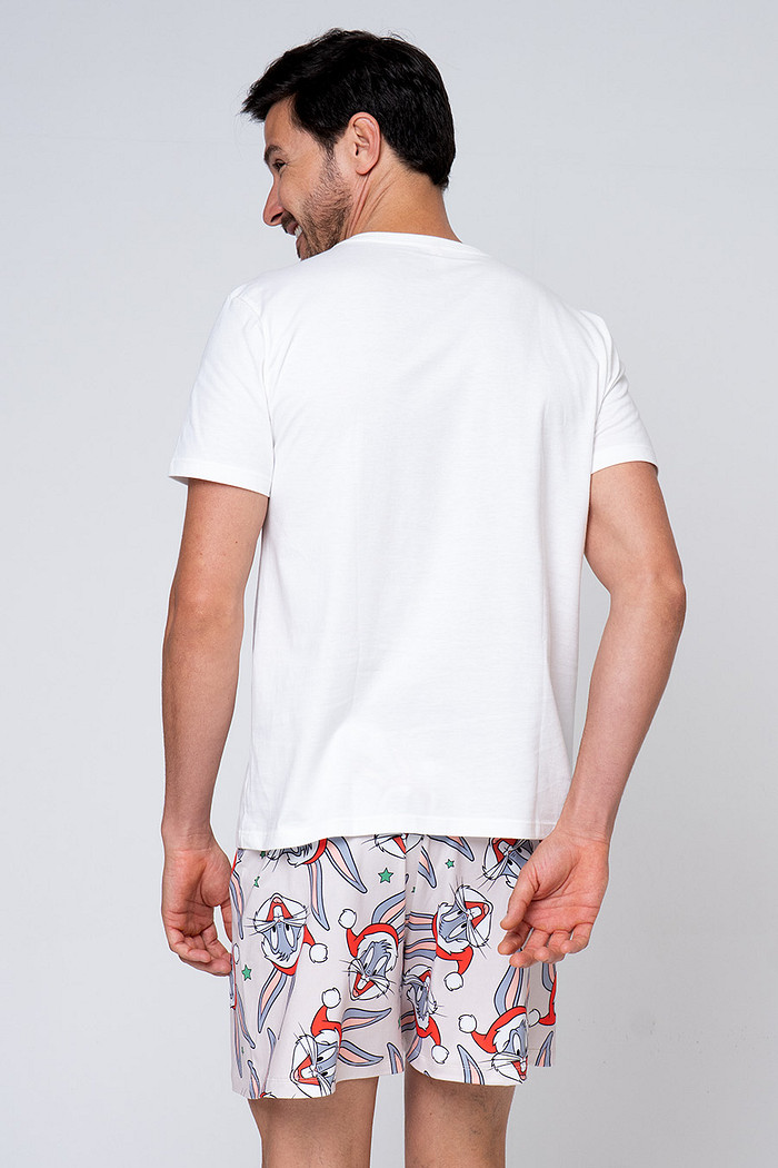 SAMBA CANÇÃO ESTAMPADA ALGODÃO - NATAL PERNALONGA