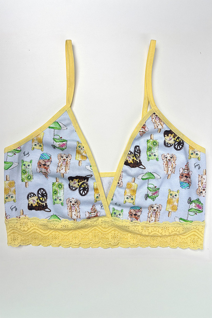 TOP EM RIBANA DE ALGODÃO - DIVERSOS