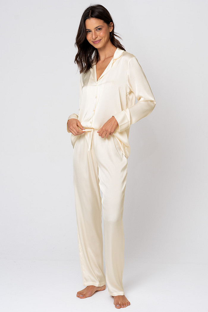 PIJAMA LONGO ACETINADO AMERICANO