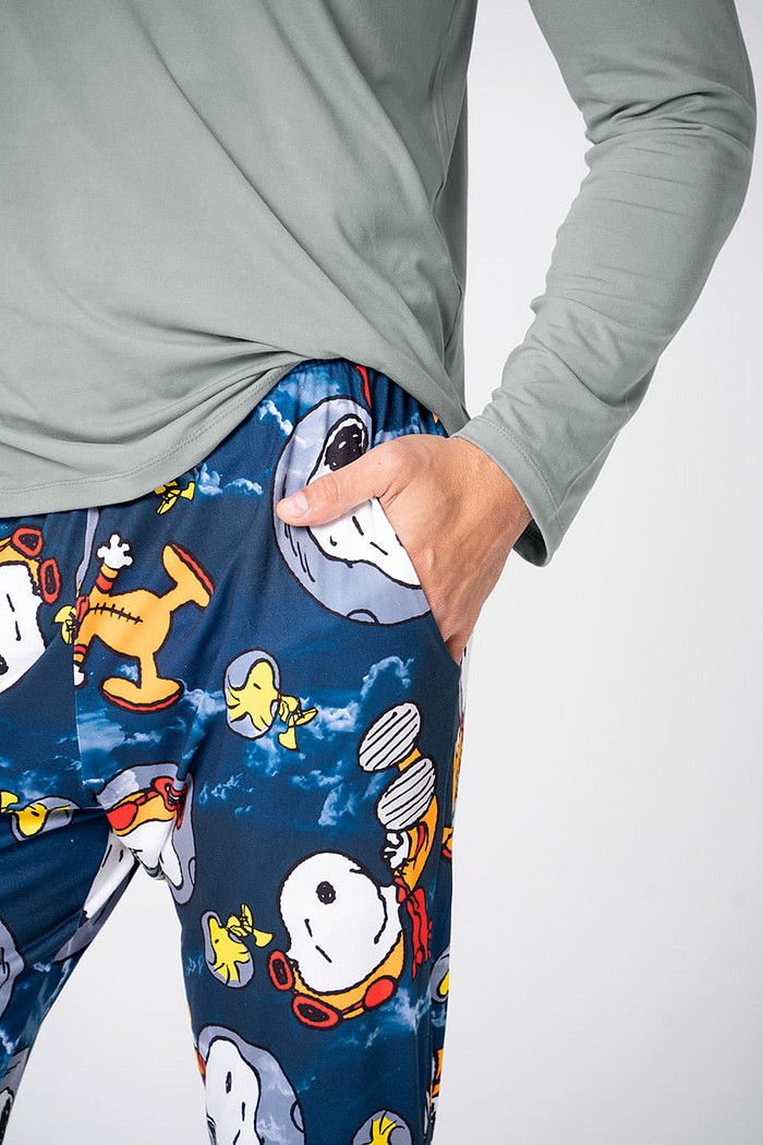 PIJAMA LONGO MASCULINO - SNOOPY NAUTA