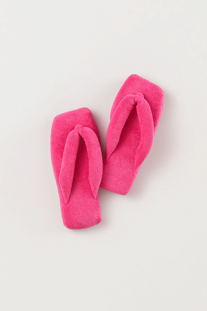CHINELO ATOALHADO ROSA