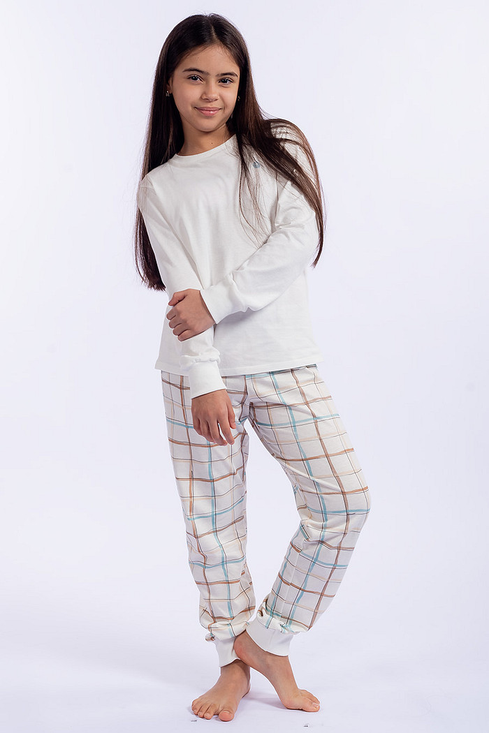 PIJAMA LONGO JUVENIL UNISSEX XADREZ
