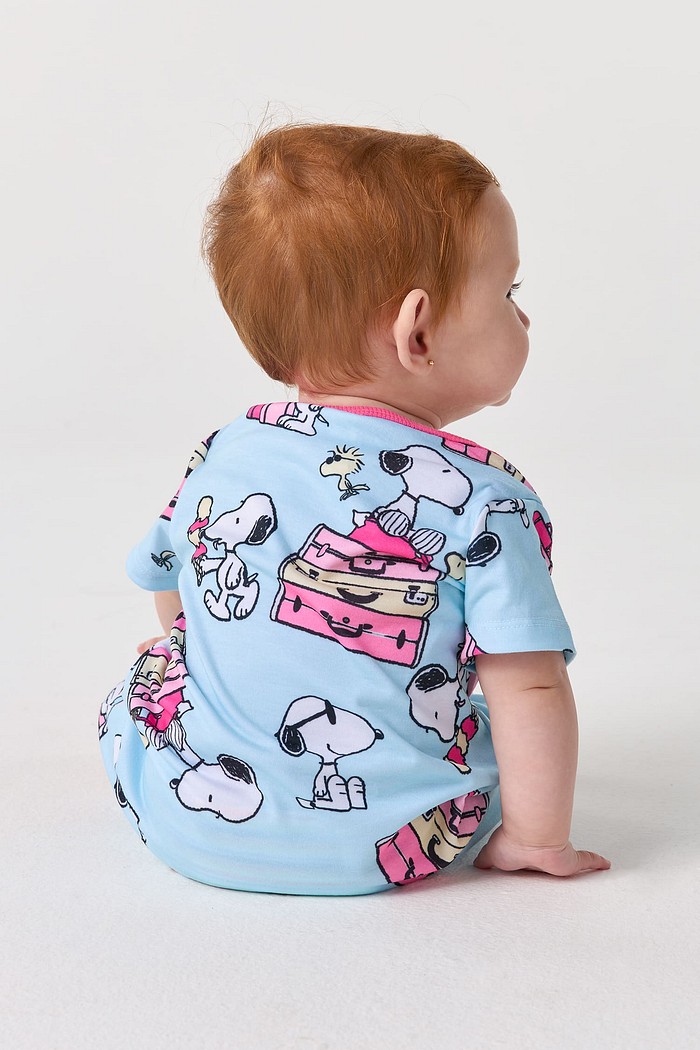 BODY MACAQUINHO CURTO BABY - SNOOPY FÉRIAS