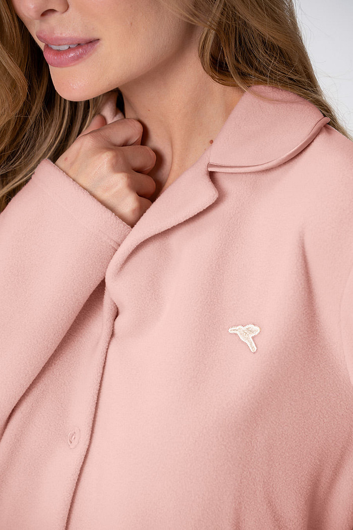 PIJAMA AMERICANO DE SOFT - CLÁSSICOS SOFT ROSÊ