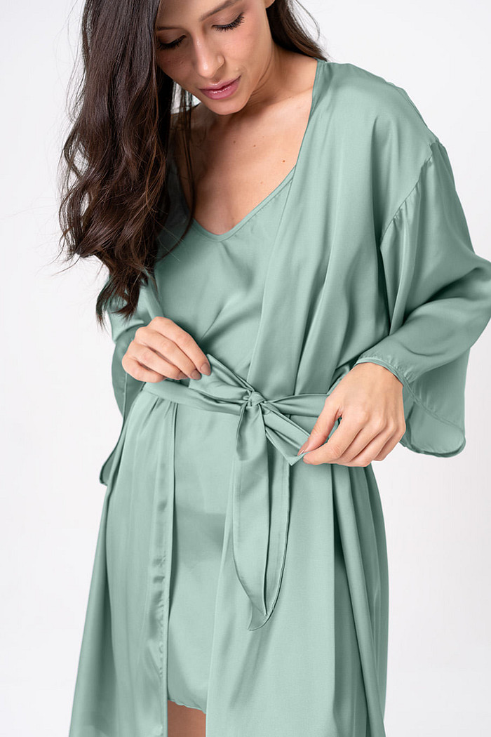 ROBE ACETINADO - CLÁSSICOS ACETINADOS VERDE JADE