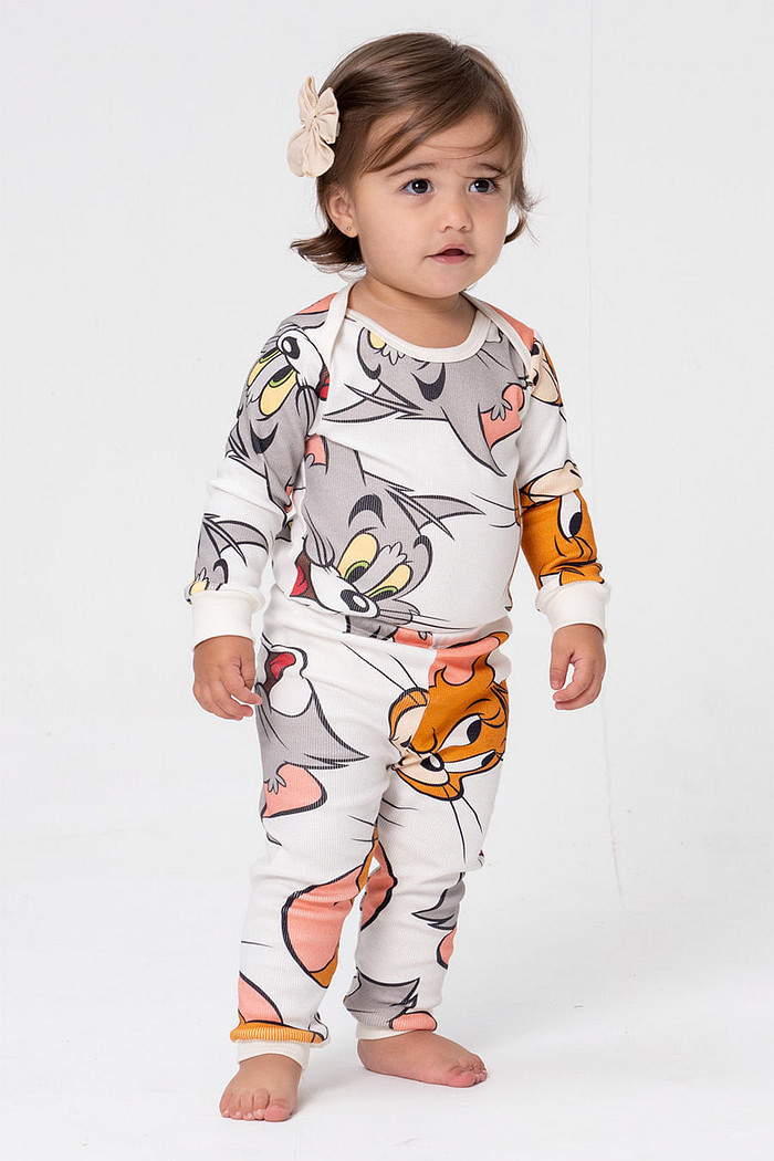 BODY + CALÇA DE RIBANA BABY - DIGA CHEESE