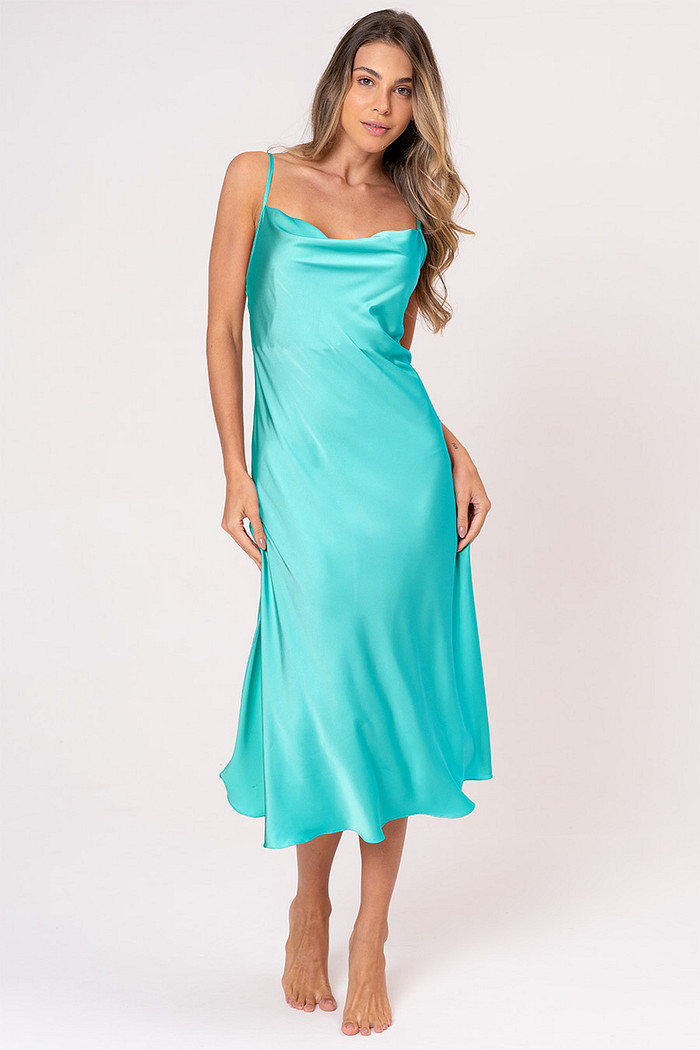 CAMISOLA SLEEP DRESS AZUL TURQUESA - REVEILLON
