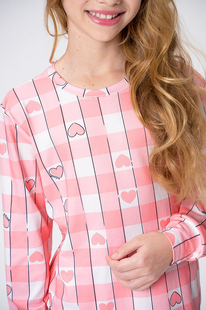 PIJAMA LONGO JUVENIL TOQUE DE PÊSSEGO - PINKNIC