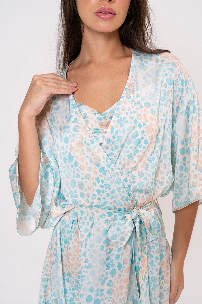 ROBE ACETINADO PRINT - DOCE ÁGUA