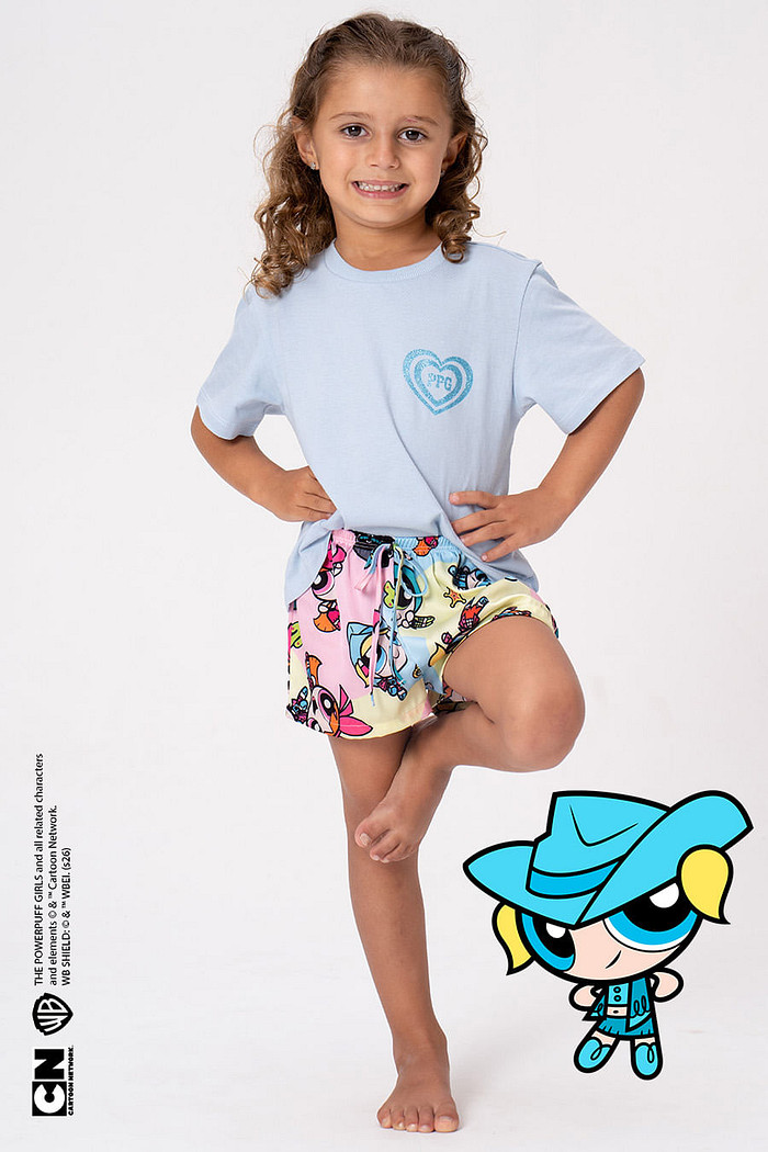 PIJAMA CURTO INFANTIL LINDINHA - SUPERPODEROSAS COWGIRL