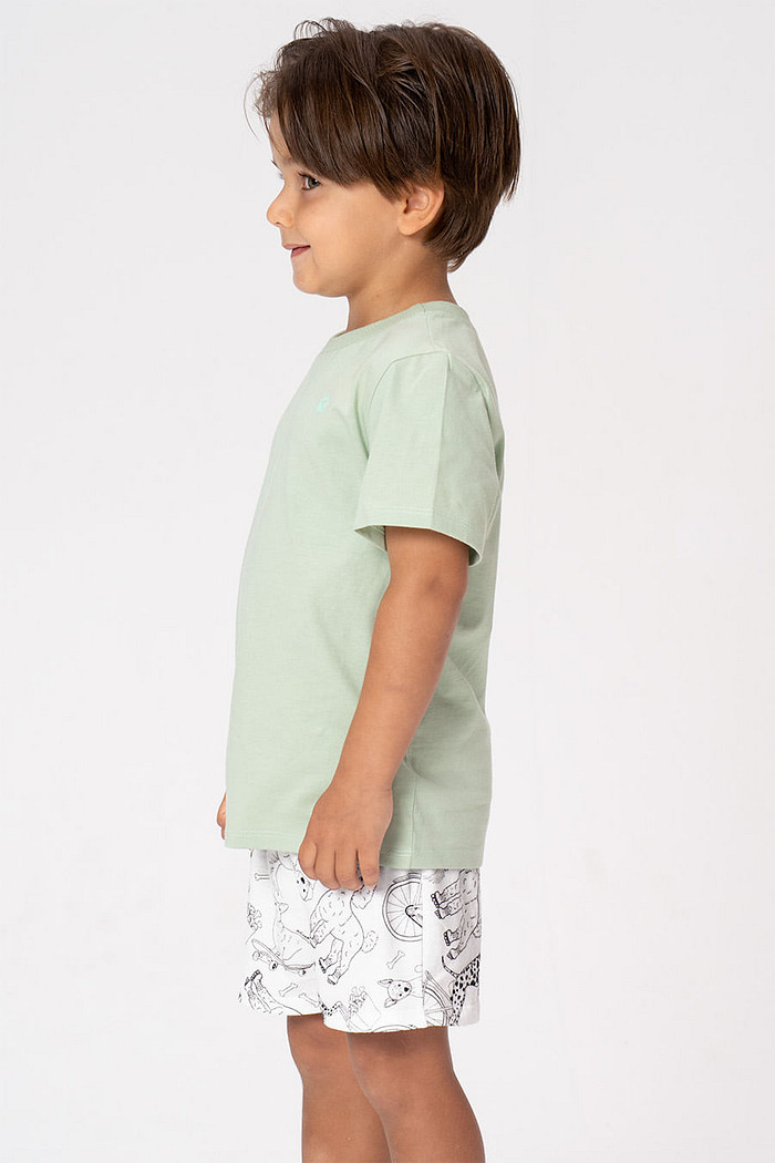 PIJAMA DE ALGODÃO INFANTIL MENINO - AUAUMIGOS