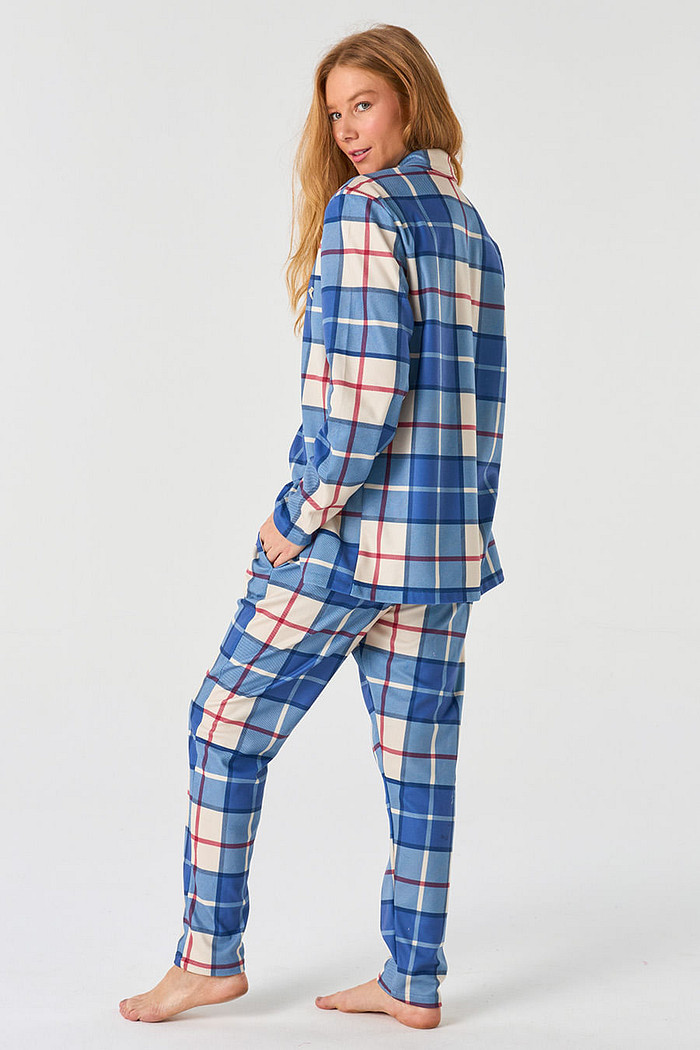 PIJAMA LONGO MASCULINO AMERICANO - ROYAL FLUSH