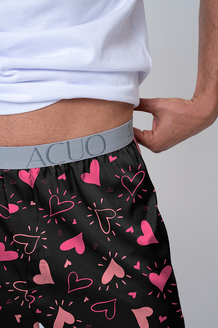 SAMBA CANCAO COM ESTAMPA DE CORAÇÃO