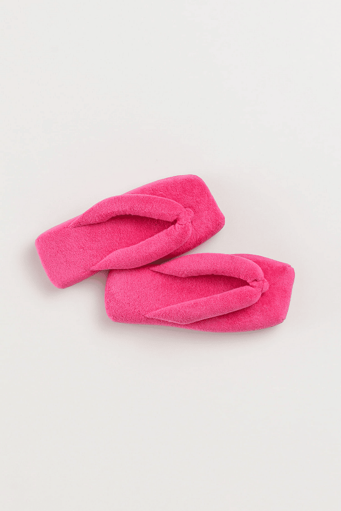 CHINELO ATOALHADO ROSA