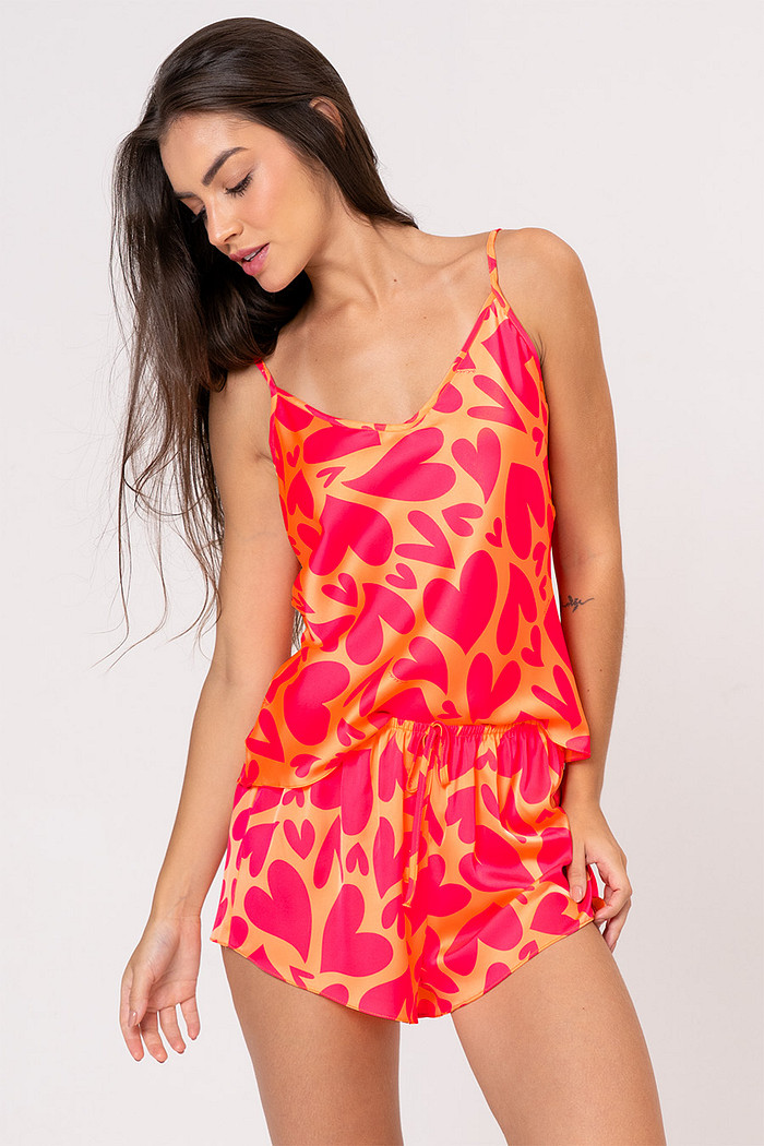 SHORT DOLL ACETINADO FEMININO - LOVE:ON