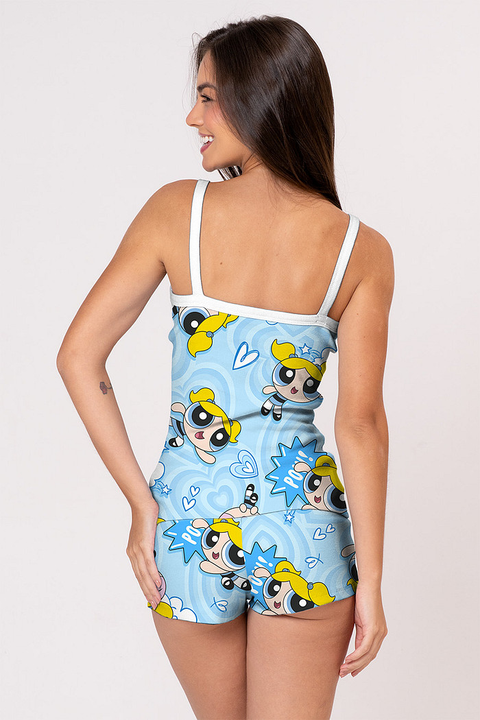 SHORT DOLL EM RIBANA LINDINHA - MENINAS SUPERPODEROSAS