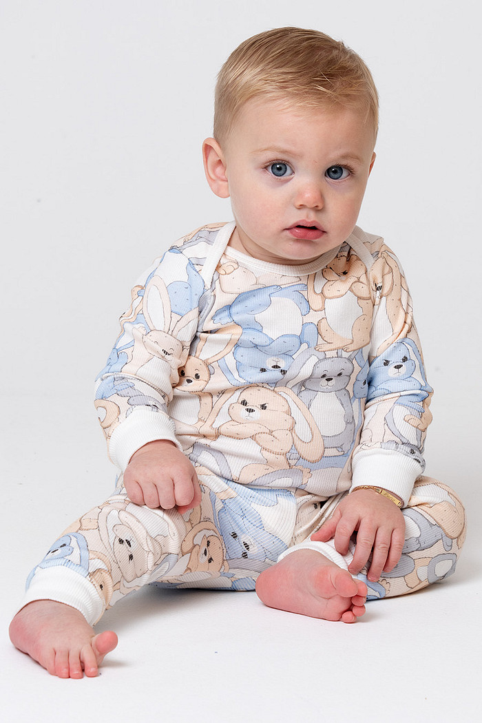 BODY + CALÇA BABY COELHOS UNISSEX