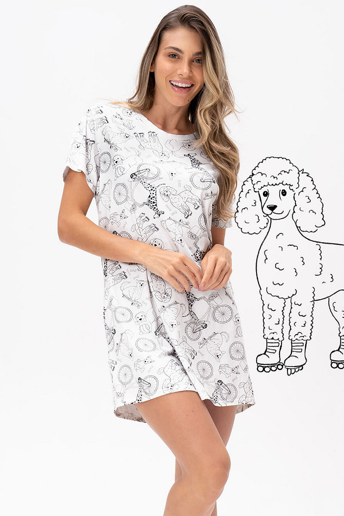 CAMISOLA AMPLA DE ALGODÃO - AUAUMIGOS