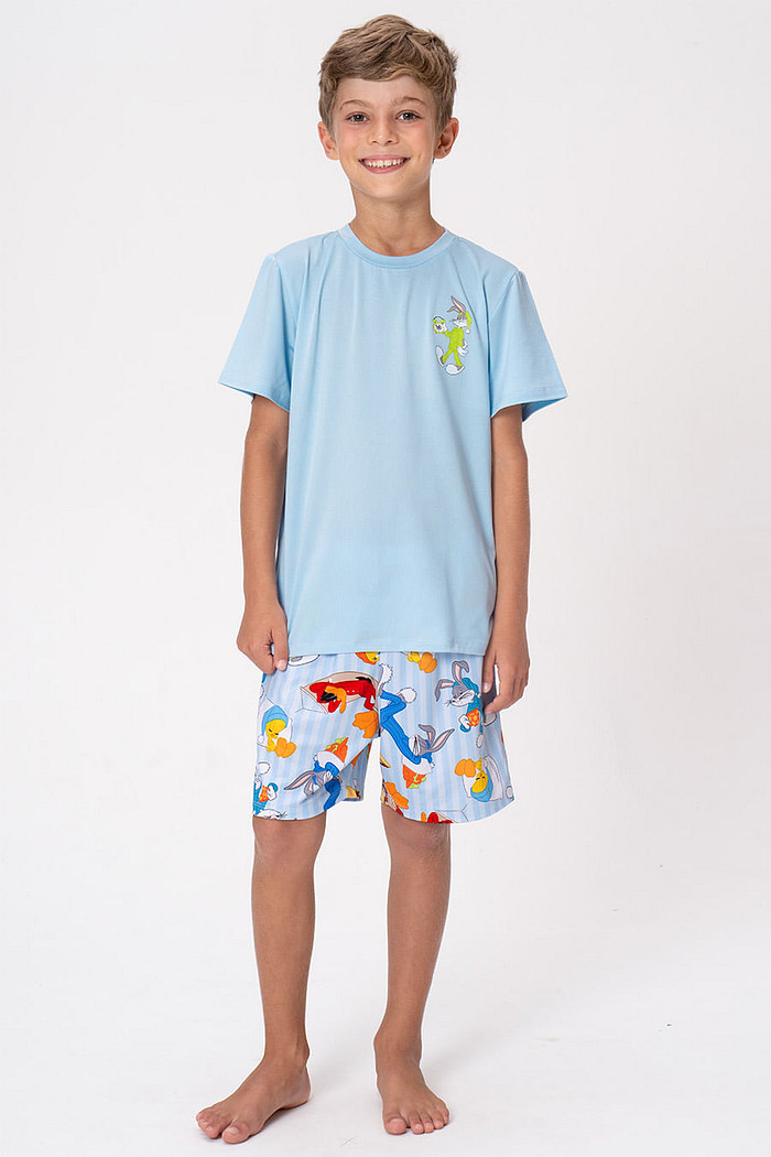 PIJAMA CURTO JUVENIL MENINO - LOONEY NIGHT