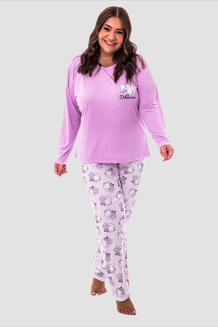 Pijama Plus Size Lua Chic Ovelhinhas