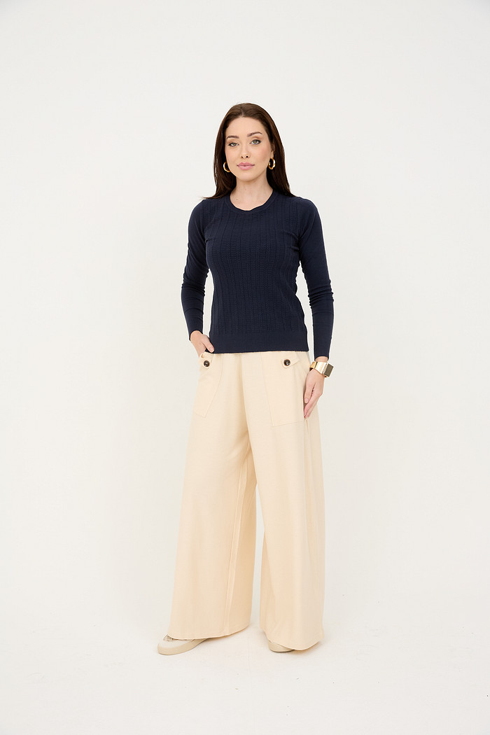 Blusa em Tricot Lyon - Marinho