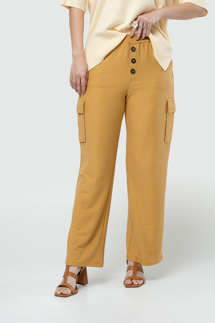 Calça Cargo - Ocre