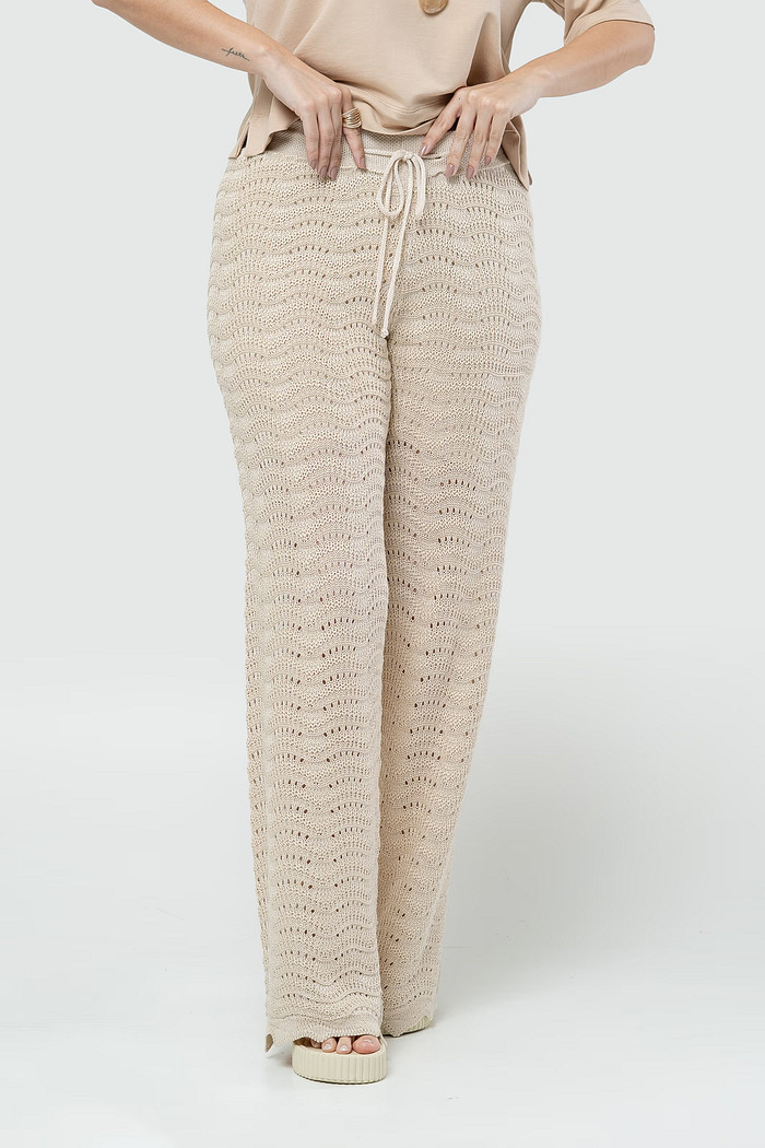 Calça Tricot Bege