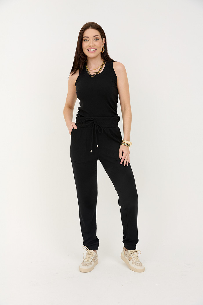 Conjunto de Blusa e Calça Madri - Preto