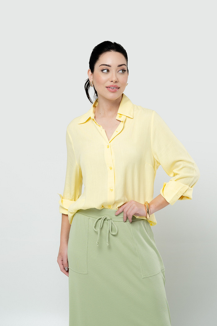 Camisa Manga Longa - Amarela