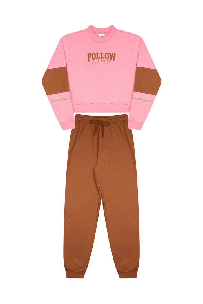 CONJUNTO BLUSÃO CROPPED E CALÇA