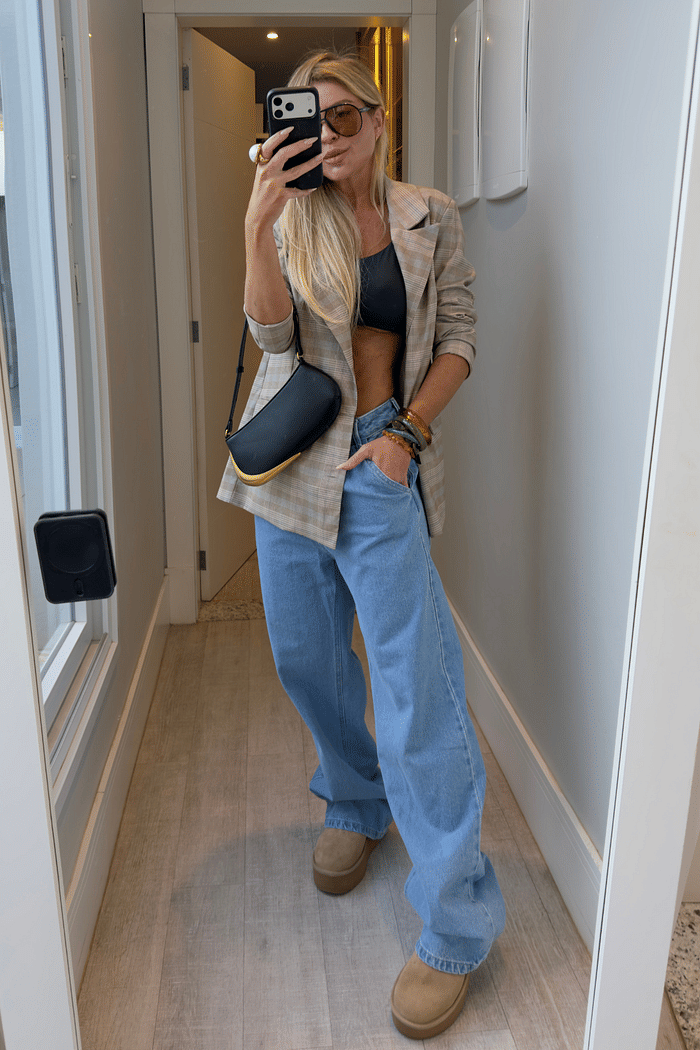 Calça jeans wide leg coast Kayla