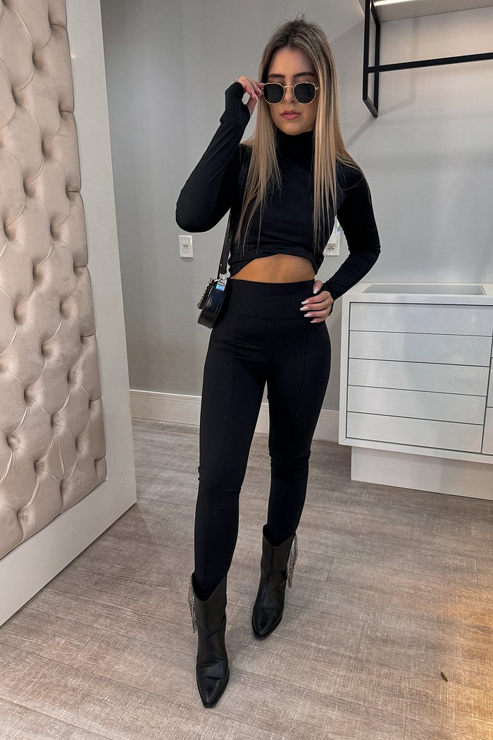 Calça legging preta