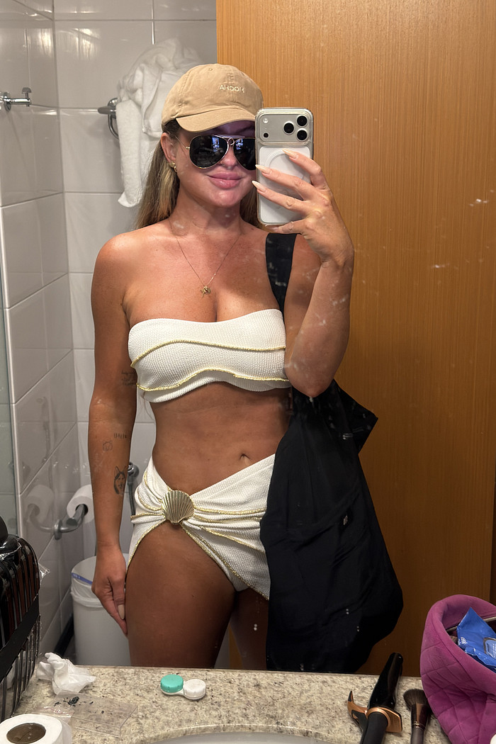 Conjunto top e saia Sereia