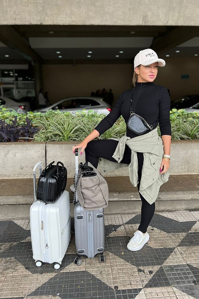 Macacão longo canelado com zíper virginia