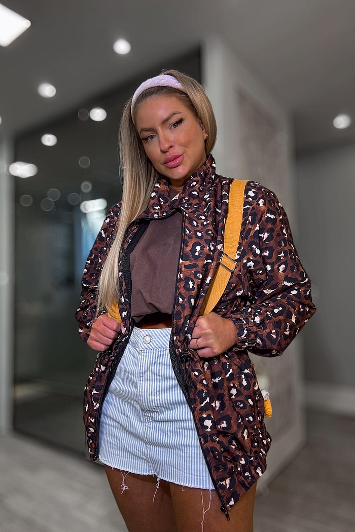 Jaqueta corta vento Parka estampada Lucy