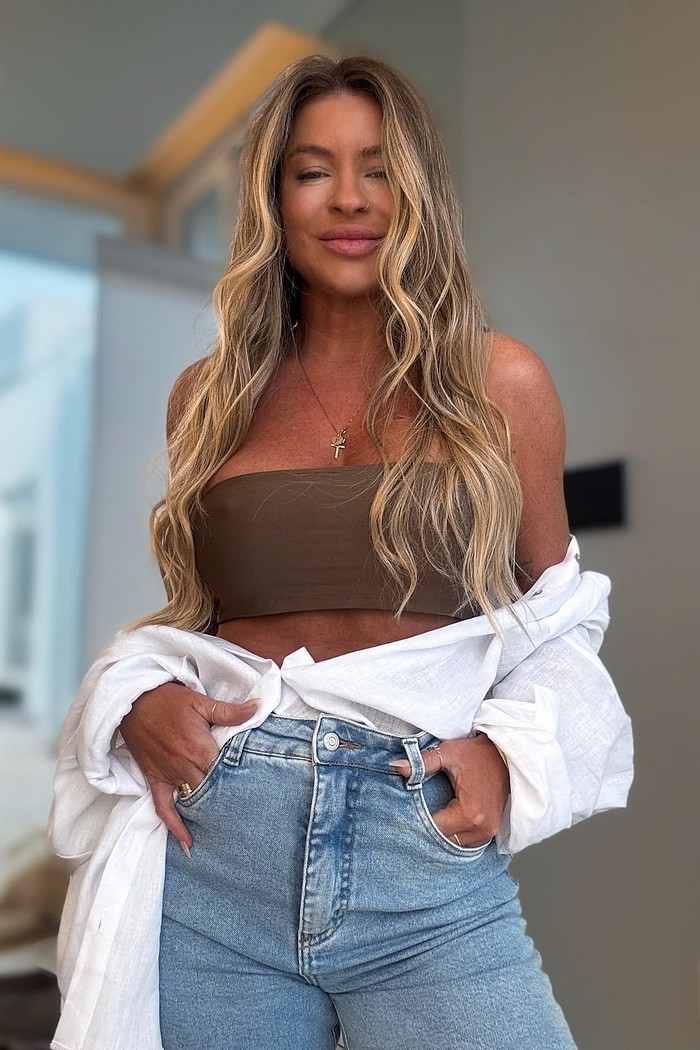 Top faixa tecido duplo Maria