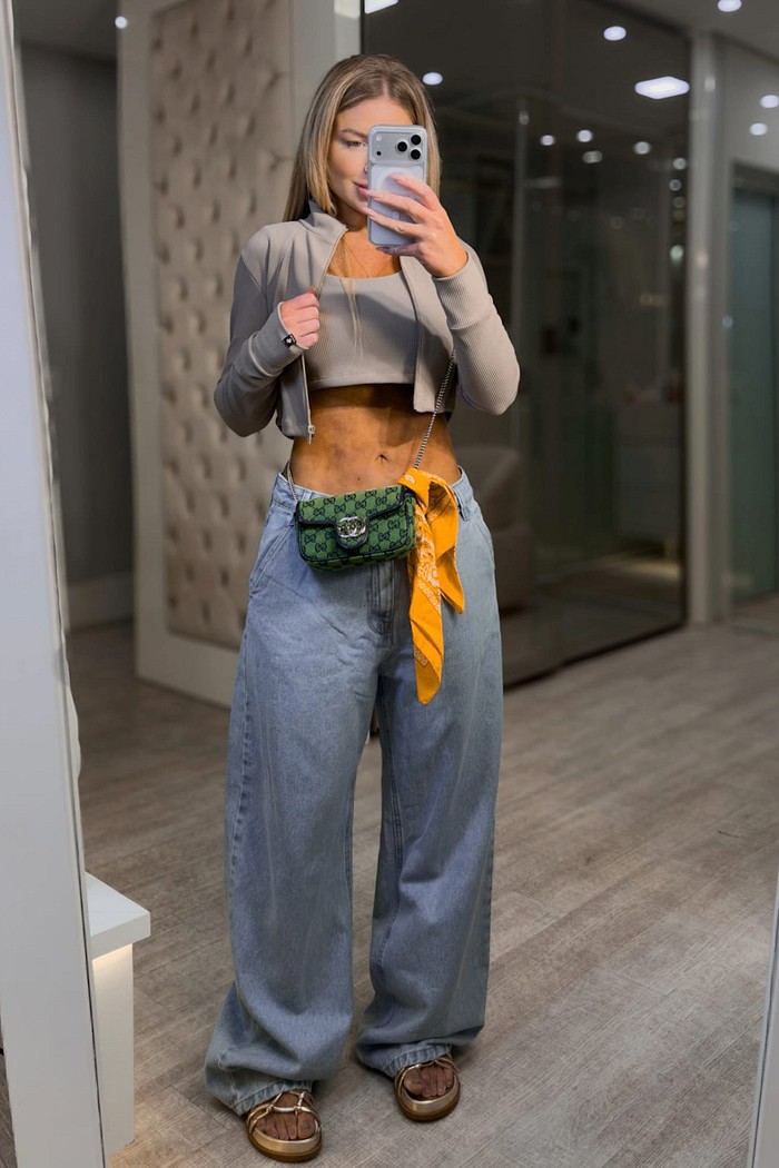 Calça jeans wide leg coast Kayla