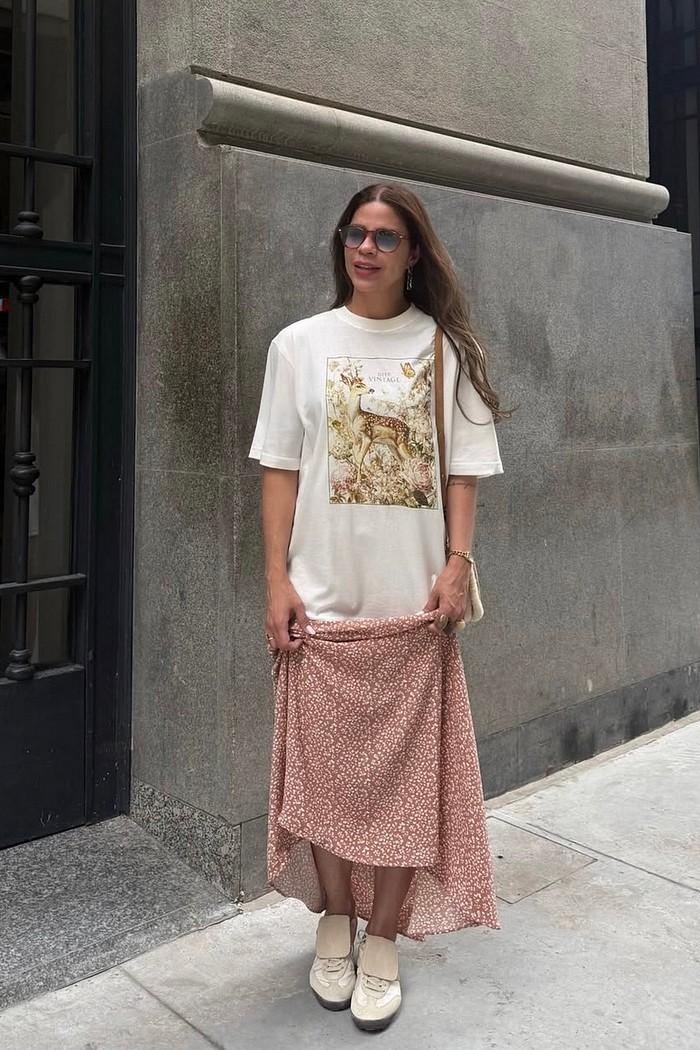 Saia longa estampada Valencia