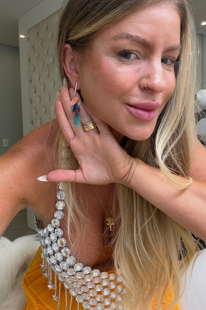 Brinco madrepérola Bicolor