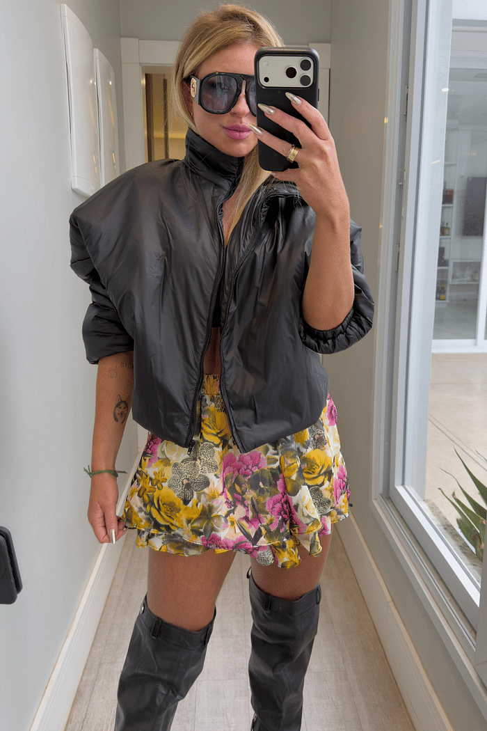 Jaqueta corta vento puffer Cleide