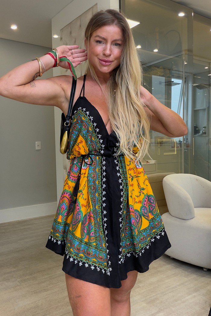 Vestido curto Indiano