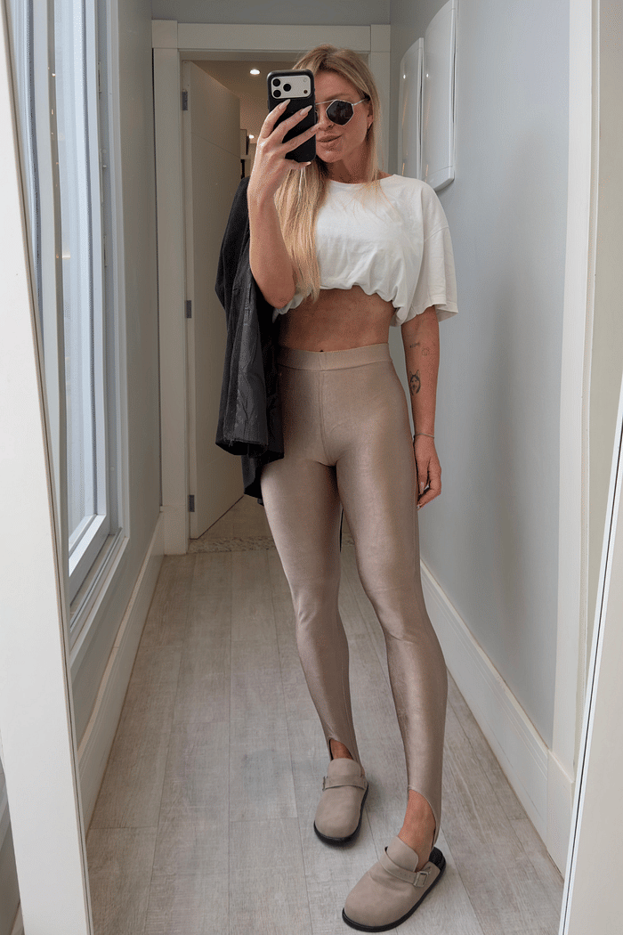 Calça legging poliamida fusô luminous pezinho