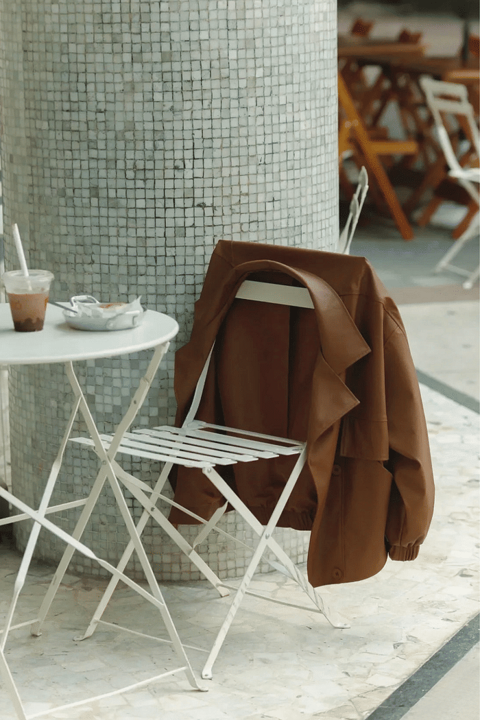 Jaqueta em couro Emma