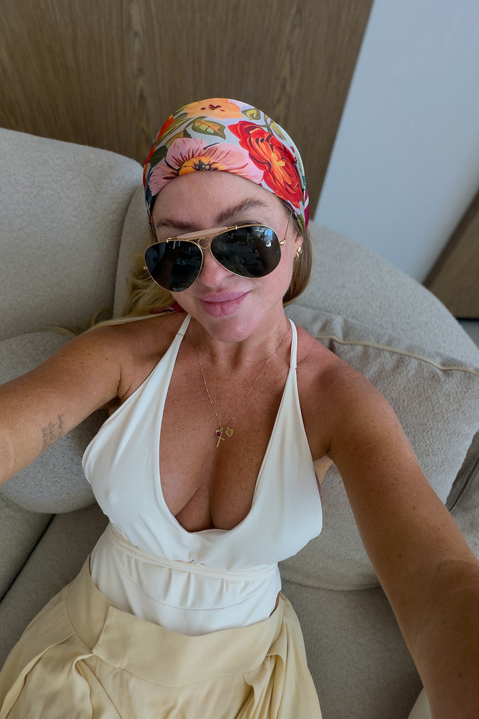 Body maiô com decote e amarração Diana