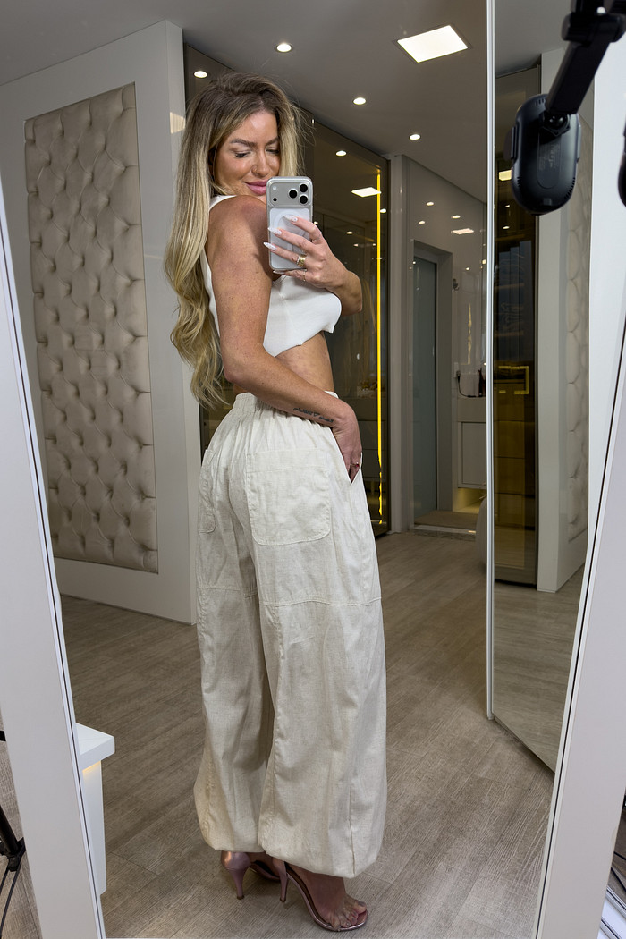 Calça em linho Aladim