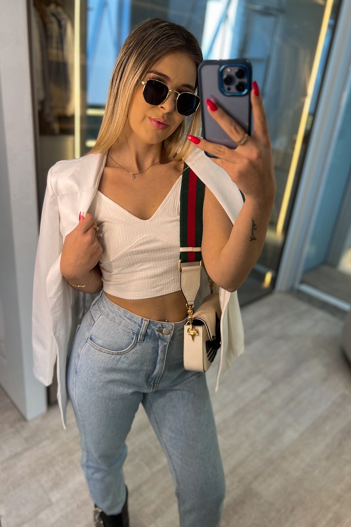 Cropped decote coração